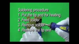 HAKKO FX600 soldering procedure for terminal [upl. by Chlori]