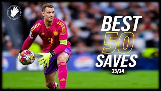 Best 50 Goalkeeper Saves 202324 [upl. by Clapper587]