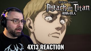 ATTACK ON TITAN 4X13 REACTION Children of the forest Shingeki No Kyojin [upl. by Lavud]