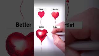 Draw Balloons art drawing shorts balloon heart howtodraw easydraw [upl. by Shelden184]