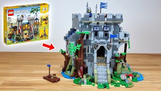 Lego Medieval Castle In The Forest  Beautiful Alternative 31120 Build [upl. by Watkin]