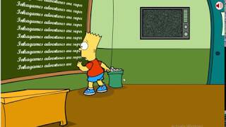 Bart Simpson Saw Game full walkthrough English [upl. by Euqinobe641]