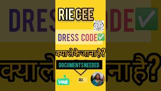 RIE cee bbsr 2024 dress 👗 code and documents needed ✅ [upl. by Suiravaj777]