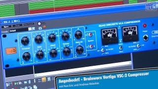 Test  Brainworx Vertigo VSC2 plugin VS Vertigo Hardware Compressor [upl. by Sihunn]