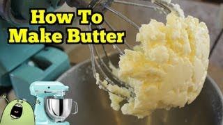 How To Make REAL BUTTER in a KitchenAid Mixer [upl. by Meeks]