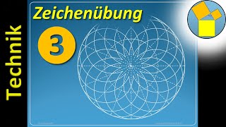 Zeichenübung 3  Technisches Zeichnen  Rueff [upl. by Yesmar]