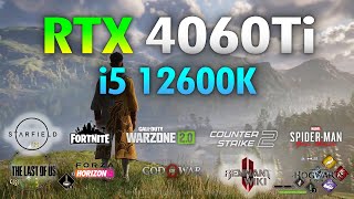 RTX 4060 Ti  i5 12600K  Test in 12 Games [upl. by Aden]