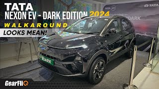 2024 Tata Nexon EV  Dark Edition  Looks Mean   Walkaround  GearFliQ [upl. by Ruthven]