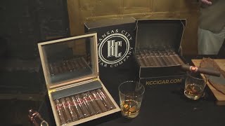 KC cigar maker helps get cigars to Chiefs players to celebrate Super Bowl win [upl. by Fanchette]