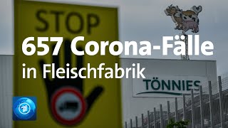 CoronaAusbruch in TönniesSchlachtbetrieb in NRW [upl. by Pengelly]