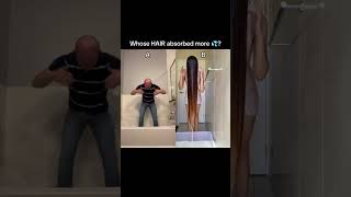 WHOSE HAIR HAS MORE 💦  hair hairstyle funny youtubeshorts shorts bald [upl. by Ailgna]