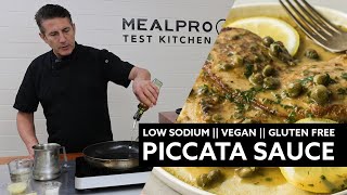 Low Sodium  Vegan  Gluten Free  Piccata Sauce  How to Make Piccata Sauce [upl. by Hael]