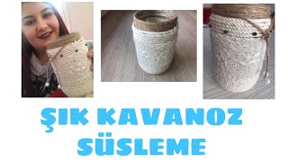 DIY Kavanoz Süsleme  Cam Kavanozlarınızı Değerlendirin  Kendin Yap [upl. by Oram279]