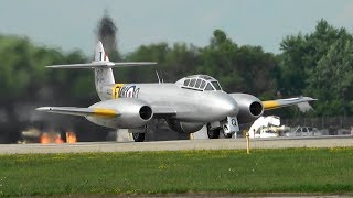 Gloster Meteor  Oshkosh 2018  Thursday [upl. by Ecnaret]