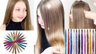 Hair Tinsel Tutorial ✨✨ [upl. by Jed]