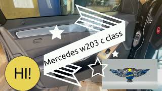 Mercedes w203 c class passenger side door panel card removal [upl. by Ayotna]