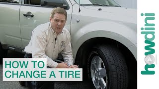 How to Change a Tire  Change a flat car tire step by step [upl. by Epoh]