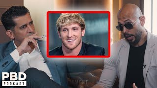 Logan Paul Is A Btch  Andrew Tate Calls Out Logan Paul [upl. by Rebel]