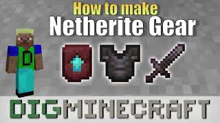 How to make Netherite Gear in Minecraft [upl. by Aiza]