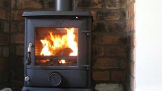 Aga Ludlow Multifuel Stove  First Fire [upl. by Ymme]