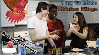 How to Make Slightly Breaded Chicken Wings ft AwkwardMoment I Episode 15 [upl. by Teague]