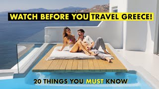 20 MUST know Greece Travel Tips  WATCH BEFORE YOU GO [upl. by Yllom278]