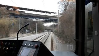 U1 Fellbach  Vaihingen  Führerstandsmitfahrt Stadtbahn Stuttgart [upl. by Modie]