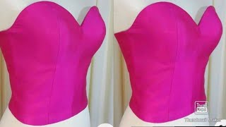 How To Sew A Bustier Top Bustier Sewing Diy Sweetheart bustier tutorial [upl. by Eniotna892]