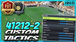 FIFA 22 412122 POST PATCH META CUSTOM TACTICS amp PLAYER INSTRUCTIONS TOP 200 PRO PLAYER  FUT 22 [upl. by Tomlinson]