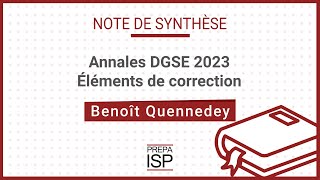 Annales Attaché de la DGSE 2023  Note de synthèse [upl. by Simaj]