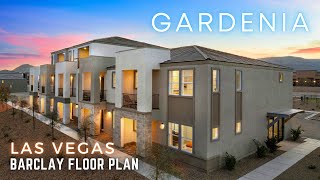 3Story Townhome with Solar for Sale Griffin at Gardenia by Beazer Homes Las Vegas NV Barclay Plan [upl. by Eittak]