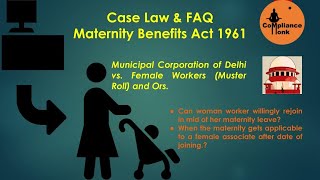 Maternity Benefits Act 1961 Askme caselaw maternityleave workingwomanlife compliance [upl. by Roman]