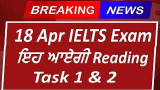 18 April IELTS exam prediction 18 April 2024 Ielts exam 18th April IELTS Test Prediction [upl. by Carnay667]