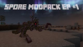 Minecraft Spore Modpack Episode 1 [upl. by Issi901]