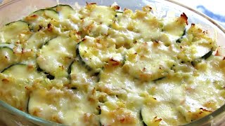 Gratin de courgettes au four recette facile et délicieuse  Easy Zucchini Gratin Recipe [upl. by Initof]