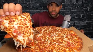 ASMR DOMINOS PIZZA MUKBANG  TRIPLE CHEESE [upl. by Candace]