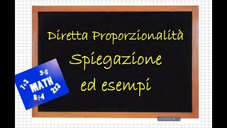 Diretta Proporzionalità Spiegazione ed esempi [upl. by Enneirdna318]