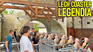 LECH COASTER  Legendia Poland  Back Row POV [upl. by Atteselrahc]