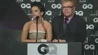 Lily Allen vs Elton John Stars fall out on stage [upl. by Yelda]