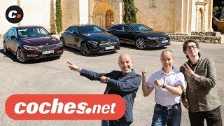 Audi A7 vs MercedesBenz CLS vs BMW Serie 6 GT  Prueba Comparativa  Review en español  cochesnet [upl. by Favata369]