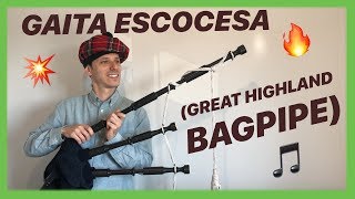 GAITA ESCOCESA  Os enseño mi gaita escocesa Great Highland Bagpipe [upl. by Meenen653]