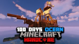 100 Days of Hardcore Minecraft In A Modded Ocean Only World [upl. by Hpejsoj608]