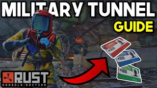 NEW Military Tunnel Keycard Puzzle Guide  Rust Console Edition [upl. by Nanoc]