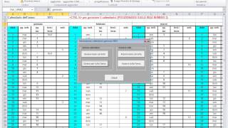 Macro Generazione Calendario Ore Lavorative Con Excel [upl. by Serles953]