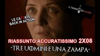 RECENSIONE GAME OF THRONES 2X08 RIASSUNTO ACCURATISSIMO quotTRE UOMINI E UNA ZAMPAquot [upl. by Eninotna]