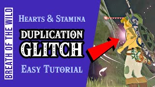 BOTW How to Duplicate Hearts and Stamina EASILY • Zelda Breath of the Wild Glitch Tutorial [upl. by Alaunnoif]