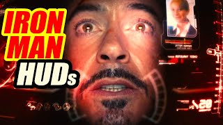 Evolution of Iron Mans HUD headup display  19772022 [upl. by Nyladgam]