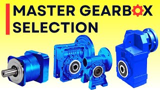 Gearbox Selection Calculation  Planetary Worm Bevel Helical  Reduction Gearbox Calculation [upl. by Yddub]