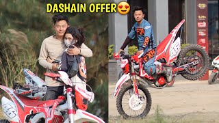 DIRTBIKE ON SELL😍 DASHAIN OFFER  rajkumarthapamagar32 [upl. by Gaelan]