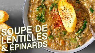 Recette De Soupe De Lentilles amp Épinard 𑁍 Pankaj Sharma [upl. by Aronaele495]